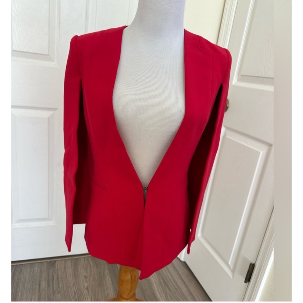 BCBG Vibrant Red Women's cape (Frances)
